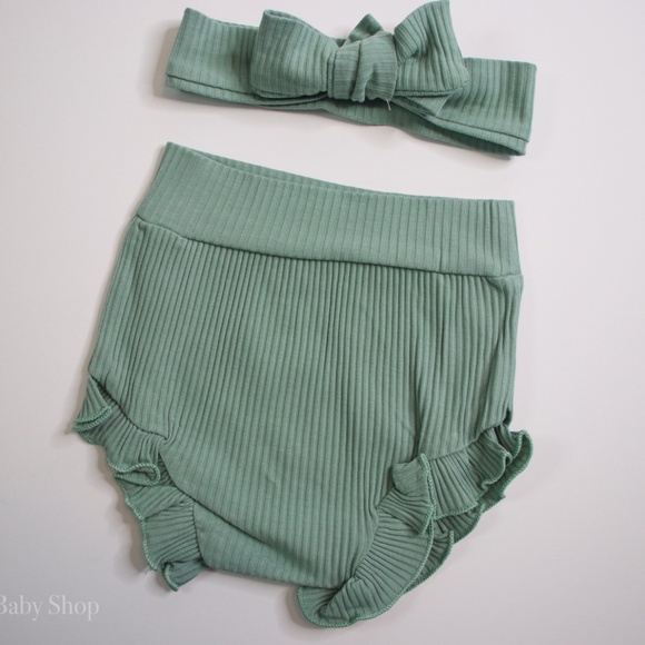 Cactus Print 3 Piece Set Bloomer Headband - Picture 2 of 10